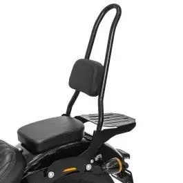 Sissybar passend für Harley Davidson Softail Street Bob 18-25 Craftride Fast Rider-XL inkl. Gepäckträger schwarz Neu Im Sortiment