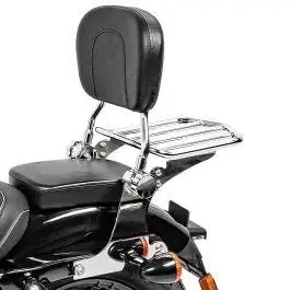 Sissybar passend für Harley Davidson Sportster 883 R Roadster 04-15 Craftride Fast Driver-L Flex inkl. Gepäckträger chrom Abverkauf