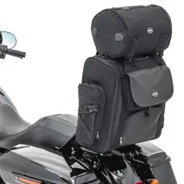 Sissybar Tasche passend für Chopper / Custombike Hecktasche Craftride SXL mit Gepäckrolle CB45512 Sonderaktion