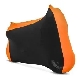 Motorradabdeckung passend für Honda Crossrunner Craftride Indoor XL-XXL in schwarz-orange Markenprodukt