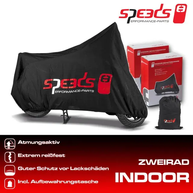 SPEEDS Zweiradgarage INDOOR, versch. Größen Abdeckplanen / Zubehör Preis Gesenkt