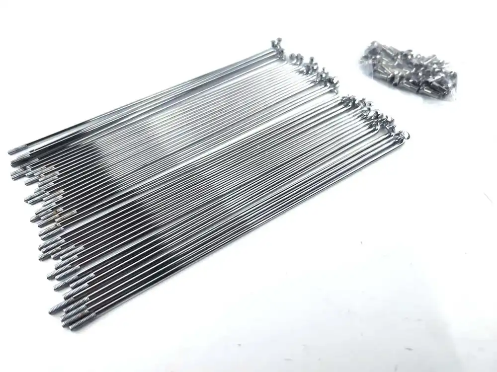 Rabatt Speichen Satz 36 Stück Stahl 180mm 2,6mm Nippel 5mm 8mm für Hercules K 50 SE, RE, RL, SX, RX