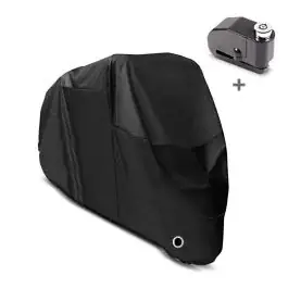 Zertifiziert Abdeckplane + Alarm Bremsscheibenschloss passend für Kawasaki ZX-10R / ZX-10RR Tourtecs