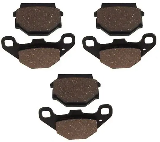3x EBC Bremsbeläge VA+HA Dinli DL450RS DL901 06-09 Markenprodukt