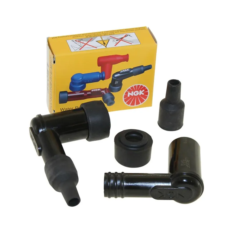 NGK Zündkerzenstecker LB05F 2-er Set für Motorräder, Roller, Moped und Mofa Aktuell