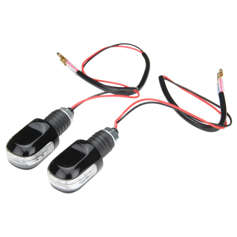 Must-Have Motorrad LED Lenkerenden-Blinker Helmy schwarz Klarglas