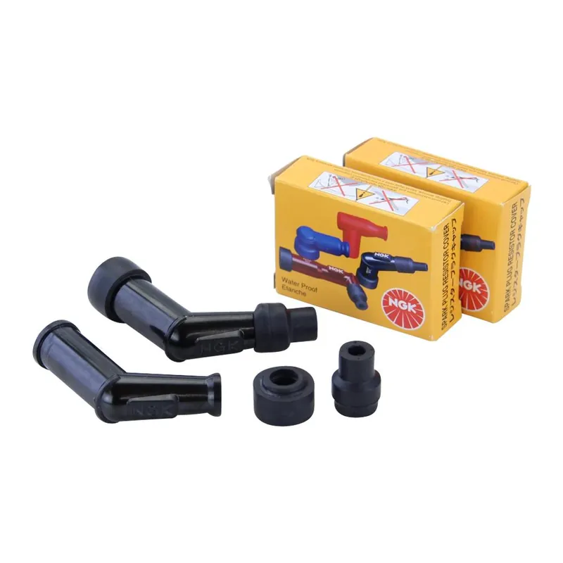 Top-Seller 2x Zündkerzenstecker NGK VB05E 120° abgewinkelt, entstört für Motorrad Moped Roller