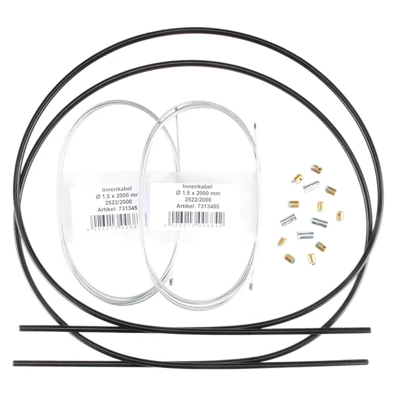 Rabatt Universal Bowdenzug Seilzug Set 10x Nippel Hülle 2x Innenseil 2 Meter Citomerx für Roller Moped Motorrad