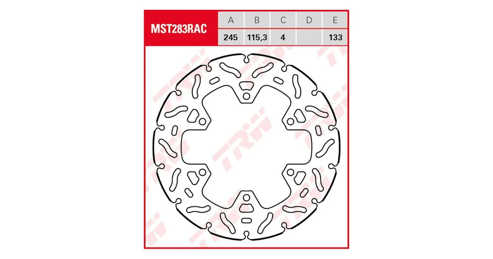 TRW Bremsscheibe MST283RAC Sichere Zahlung
