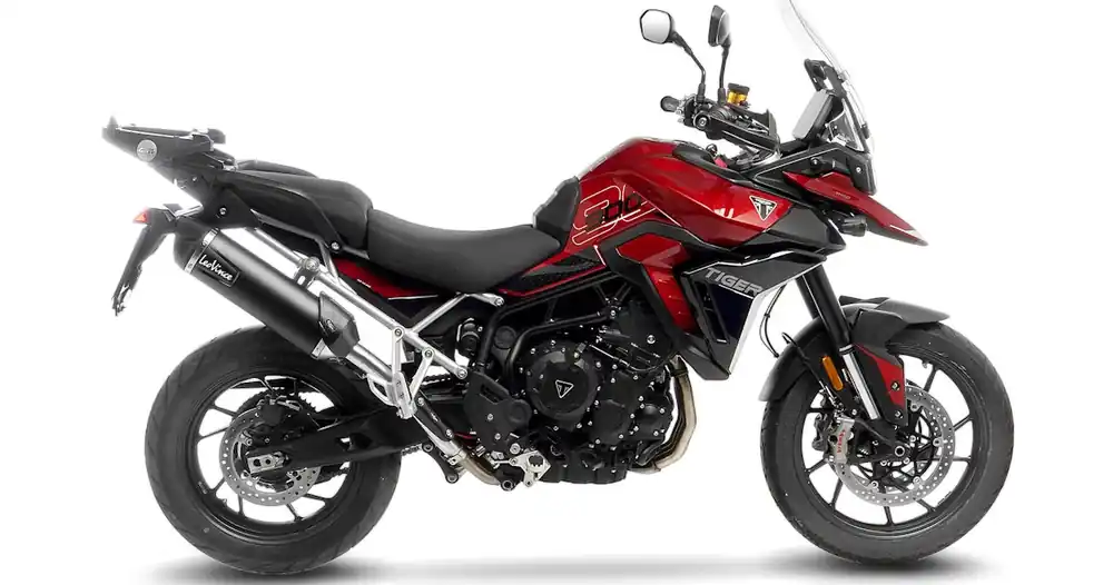 Garantierte Lieferung LeoVince Schalldämpfer "SBK LV One EVO II - Black Edition" 14450EB für Triumph Tiger