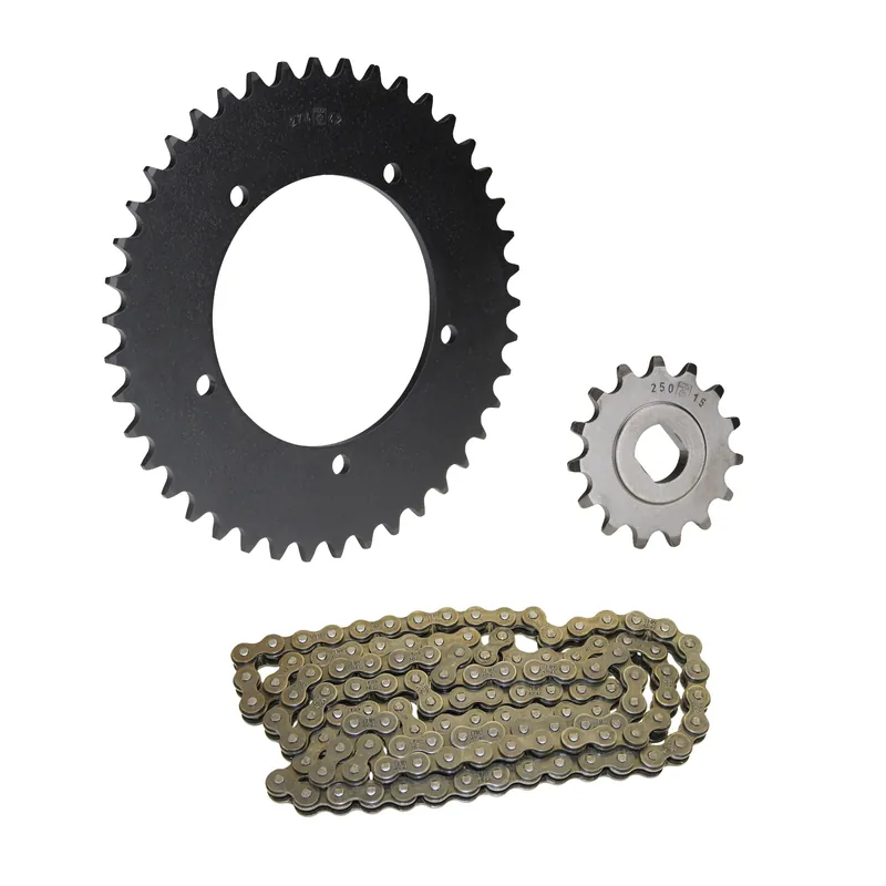 Kettensatz 3-teilig schwarz 15/42 Zähne für Hercules MK 1 2 S (Alufelgen) / Supra 4 GP Sonderaktion