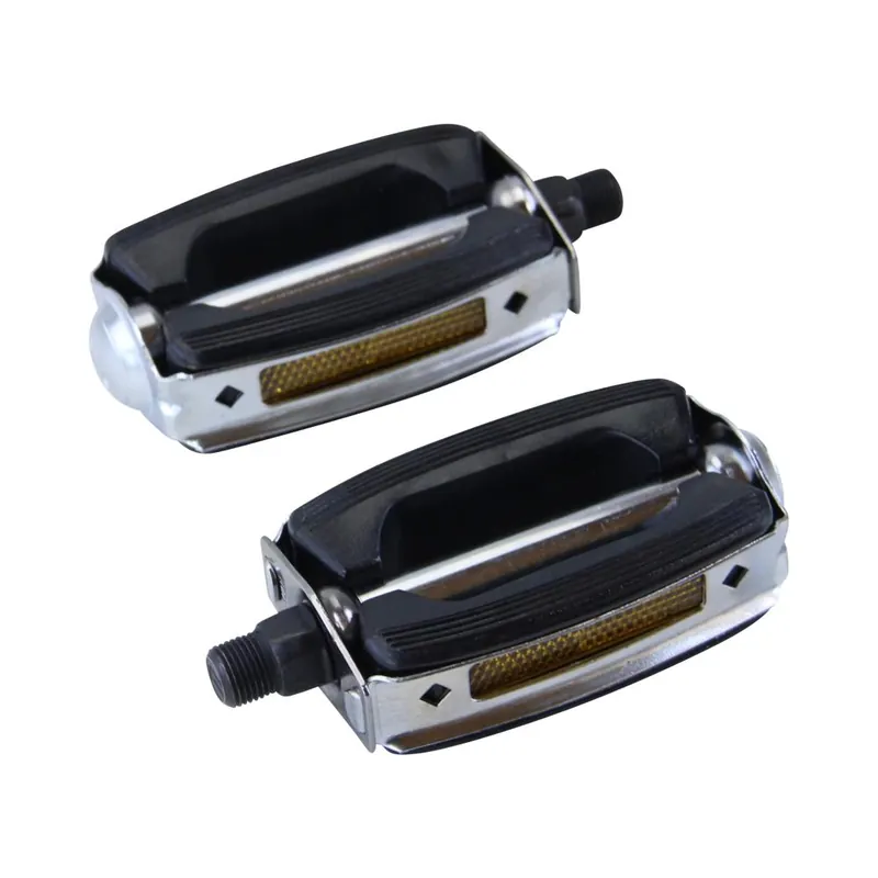 Preisknaller Pedal Set schwarz Pedale mit Reflektor 9/16" Hercules Moped Mofa