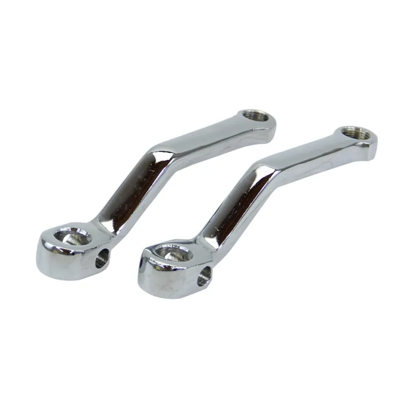 Neue Ware Pedalarm Tretkurbel Set, gewinkelt, verchromt für Puch MS MV Piaggio Ciao