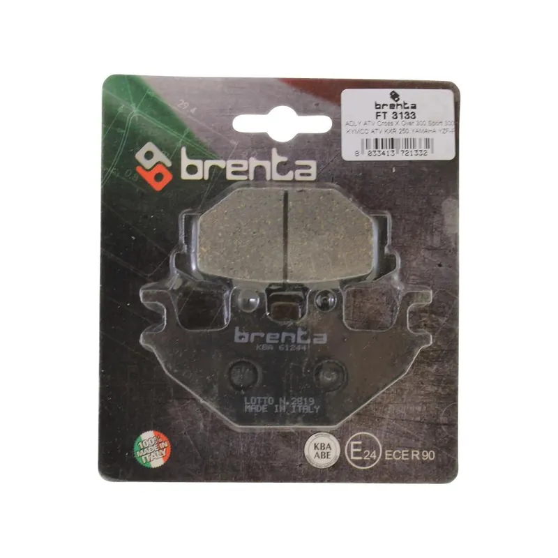 Bremsbeläge Brenta 3133 organisch vorne für Adly Cross X Sport 300 / S U 320 Zertifiziert