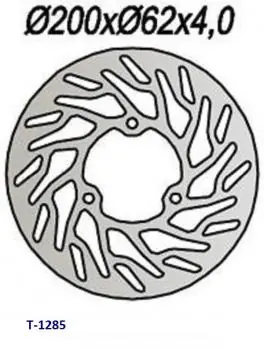 Bremsscheibe, D=200/62mm, 3-Loch, hinten Highlight