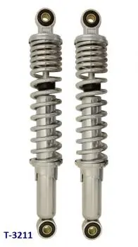 Stoßdämpferkit hinten Puch Maxi 300mm, chrom Markenware