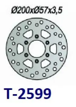Bremsscheibe D=200/57mm, 6-Loch, hinten, MH RYZ Urban Bike Kostenfreie Lieferung