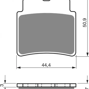 Kostenfreie Lieferung Bremsbeläge GOLDFREN 140 K5 (1 set = 4 pcs)