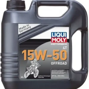 Abverkauf Motoröl LIQUI MOLY Motorbike 4T 15W50 Offroad 4 l