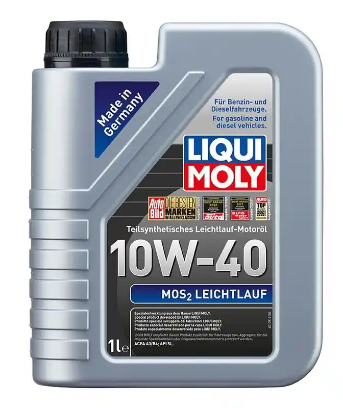 Direkt Vom Hersteller Teilsynthetisches Motorenöl LIQUI MOLY MoS2 Leichtlauf 10W-40 1 l