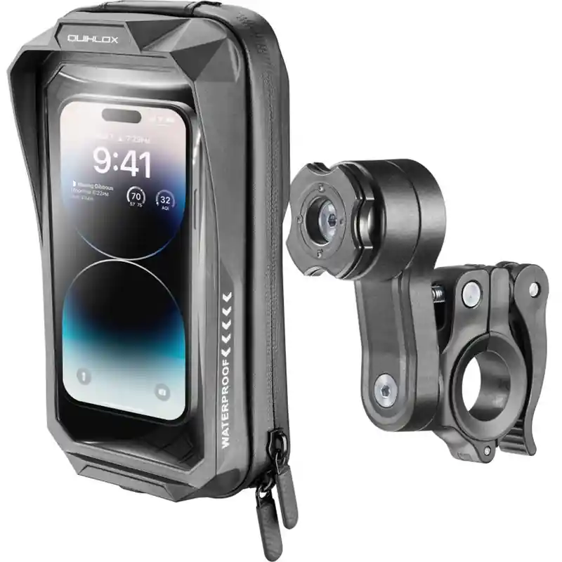 Universelle wasserdichte Hülle für Interphone Mobiltelefone QUIKLOX Waterproof, max. 7" mit Lenkerhalterung Nur Heute