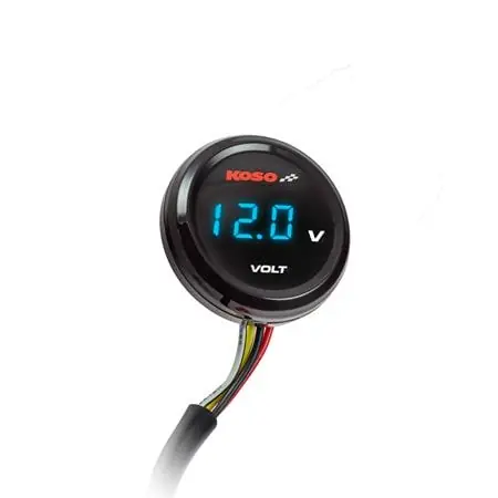 KOSO Coin Voltmeter blaue Anzeige Schneller Versand