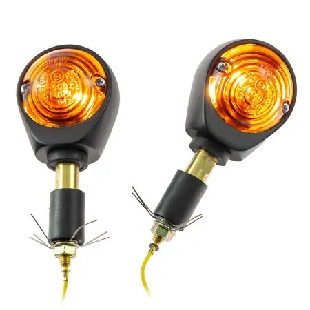 Universal Motorrad Lenkerenden - Blinker Ochsenauge getönt 7/8" + 1 " getönt Preisknaller